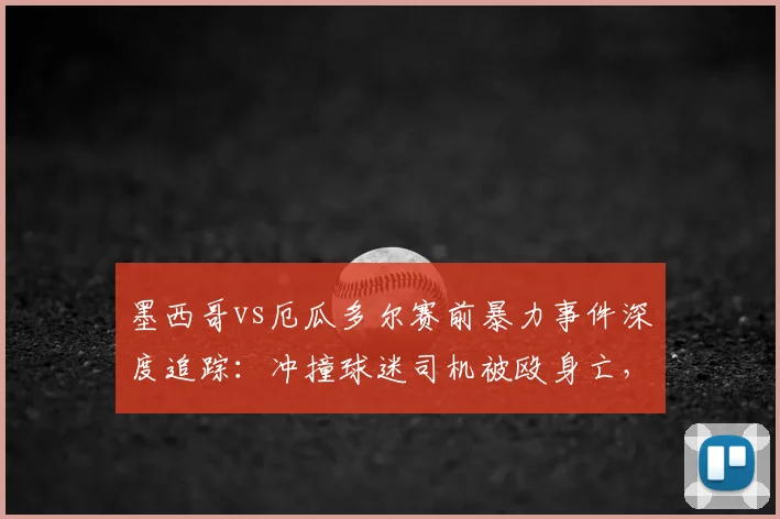 墨西哥vs厄瓜多尔赛前暴力事件深度追踪：冲撞球迷司机被殴身亡，探讨球场外安全隐患与教训
